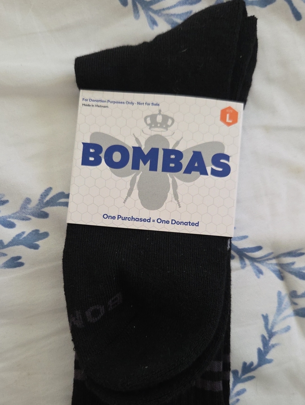 Bombas Men's Black Crew Socks - Packaged Everyday Comfort